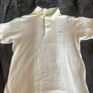 Lacoste Men’s white polo shirt size 4